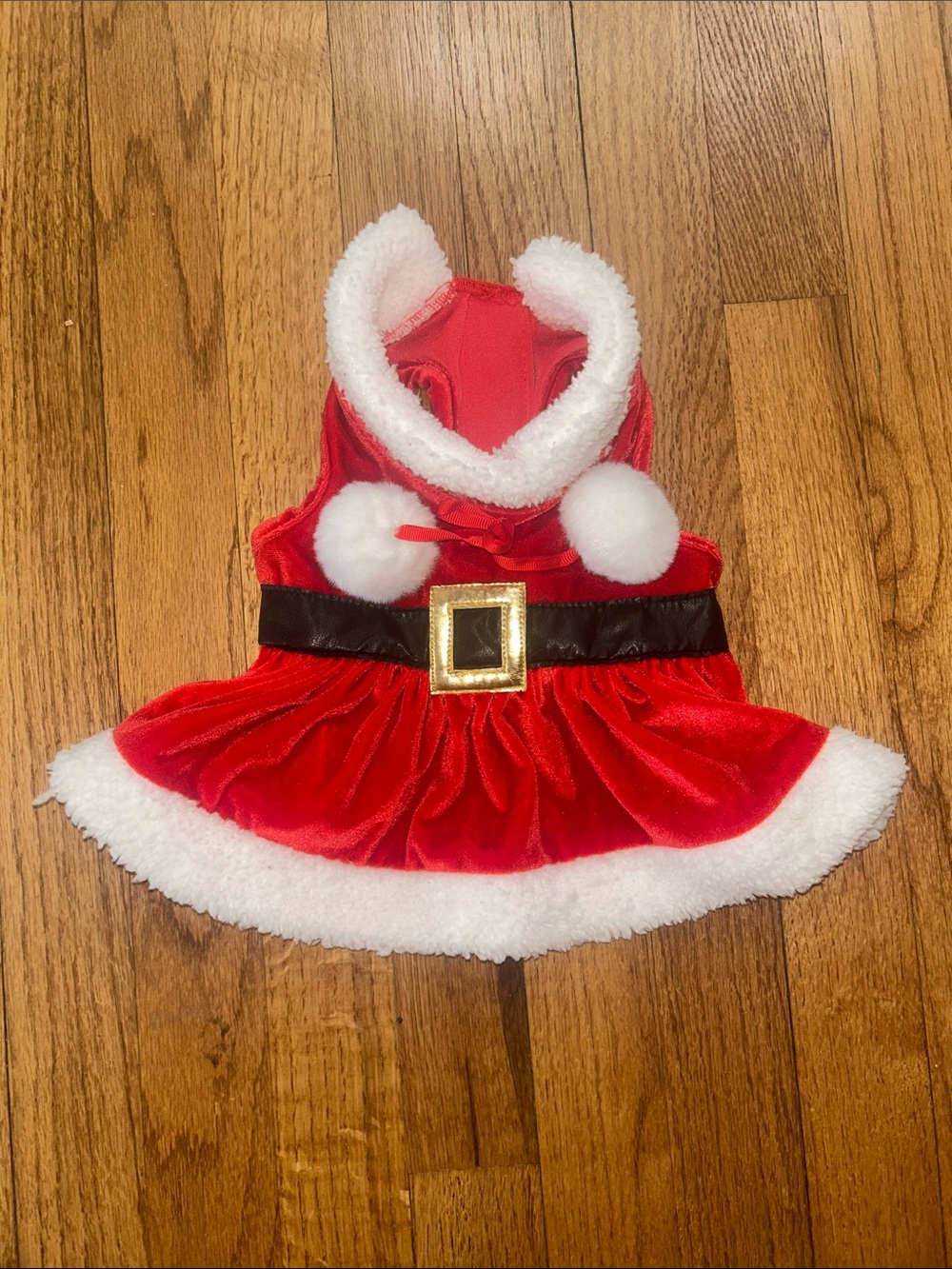 Festive Red Santa Dress Costume for Dogs - Classic Holiday Outfit XS